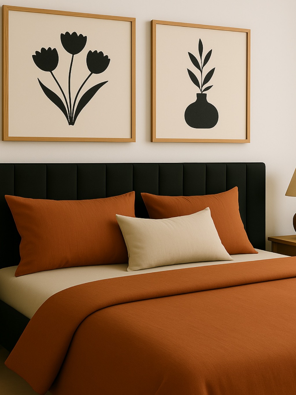 até 10 Modulos Cabeceira de Cama Estofada Modular Autoadesivas 45x20cm — imagem 2 de 2
