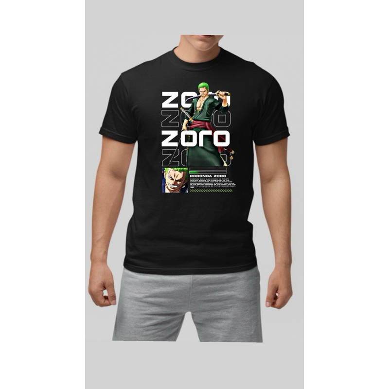 Camisa Zoro Roronoa Espadachim One Piece Mangá Anime Gear 5 Luffy Arco Pirata 100% algodão
