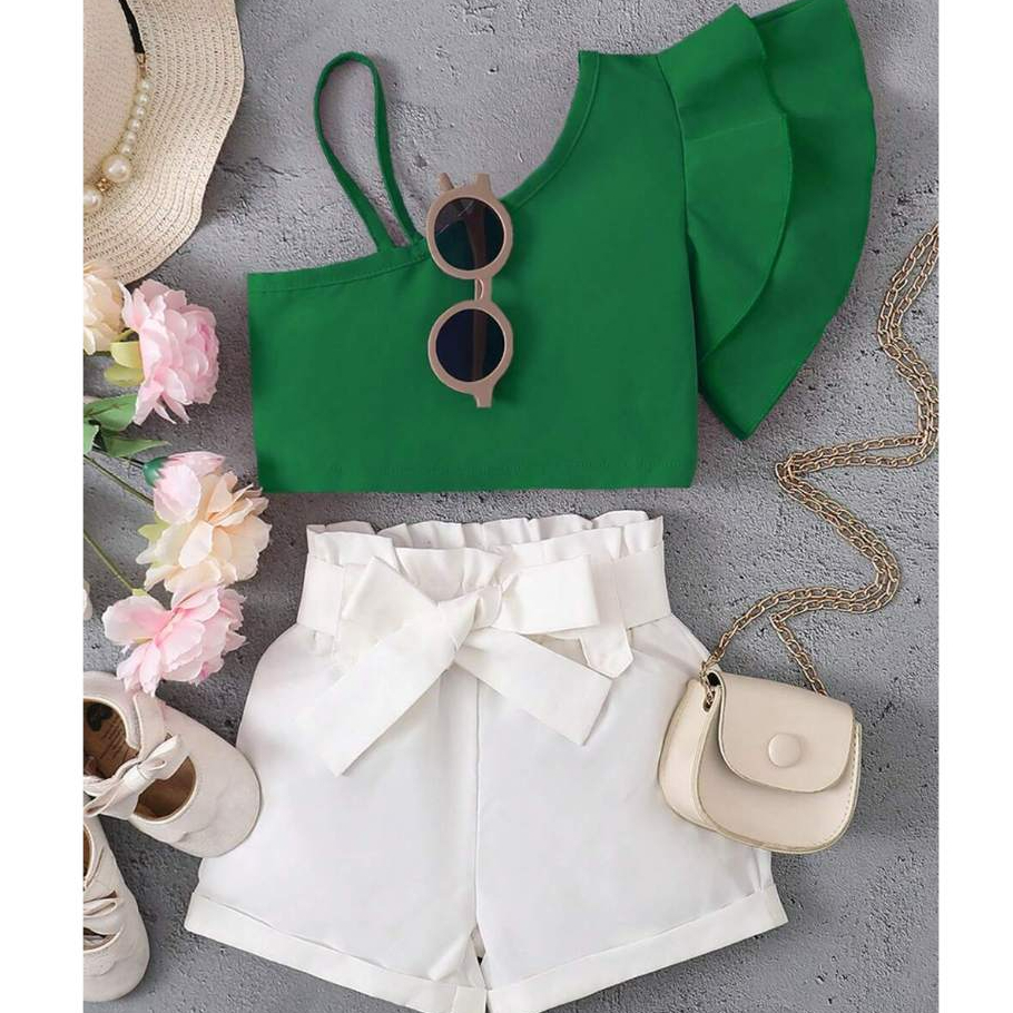 1 ano a 14 anos - Roupa Infantil de Menina - Conjunto Off White Infantil - Conjunto Infantil e Juvenil Menina em Oferta na Shopee