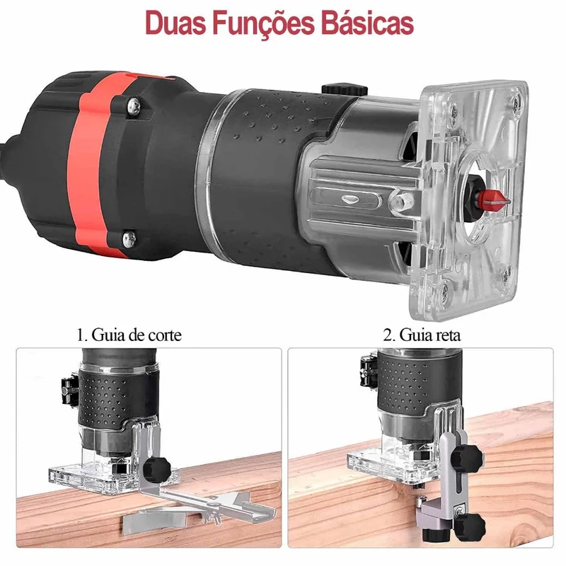 Kit Tupia Manual Laminadora 800w com Jogo de 15 Fresas 6mm — foto 5
