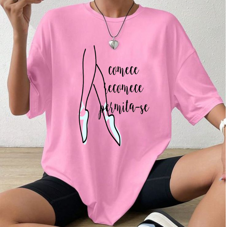 Camiseta Ballet Rosa para Quem Ama Dançar com Estilo
