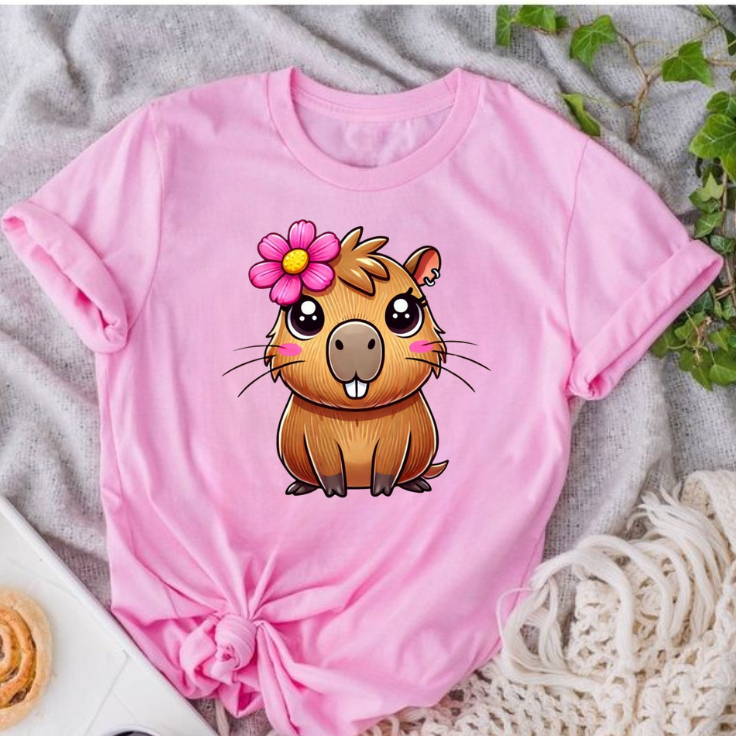 Camiseta Capivara Que Vai Fazer Você se Destacar em Qualquer Lugar Blusa Divertida Fofas