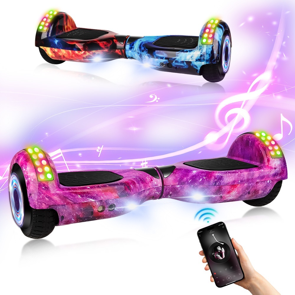 Hoverboard Infantil 6.5" - Skate Elétrico com Bluetooth, LED e Autobalanceamento | Present...
