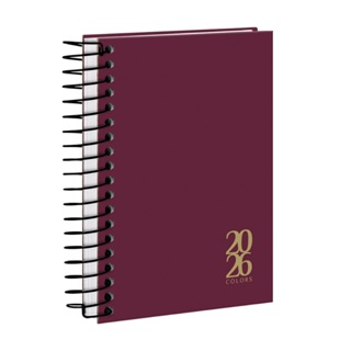 Agenda 2026 Mini Capa Dura Solid Colors Cores em Oferta na Shopee