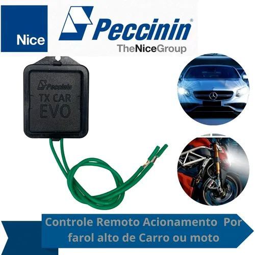 Tx Car Evo Peccinin Controle Remoto Pra Farol De Carro E Moto 433mhz Produto ORINIGINAL