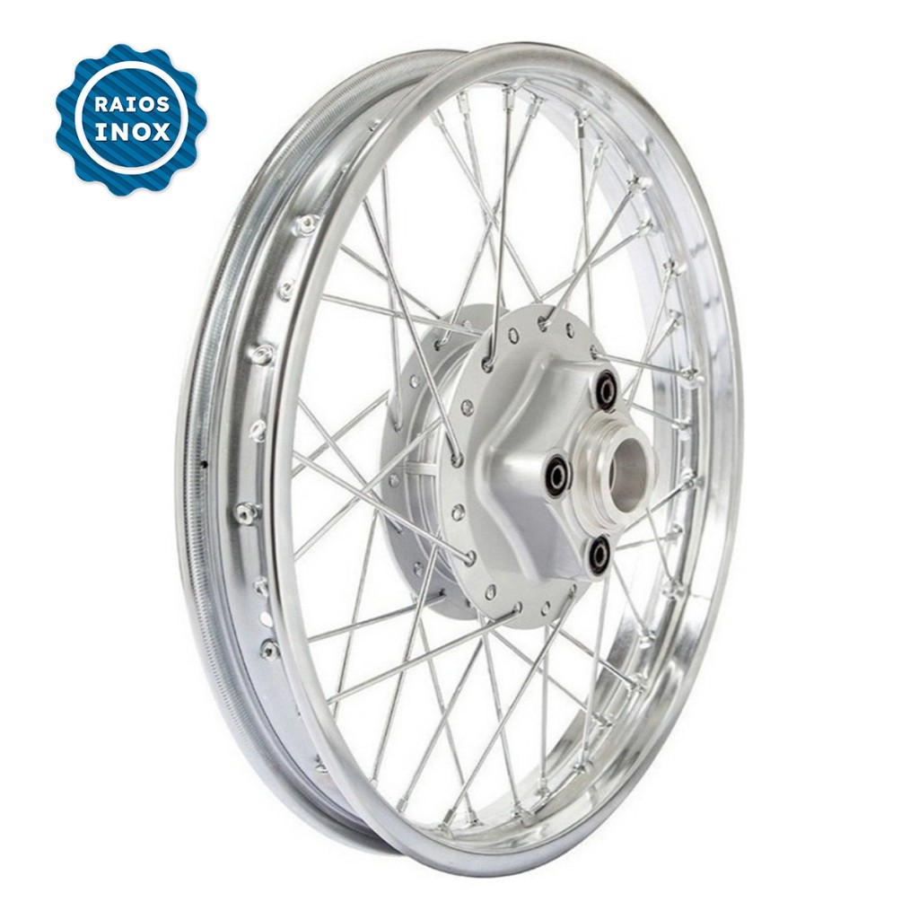 Aro Roda Traseira Titan 125 00-04 Fan 125 05-08 Raio Inox