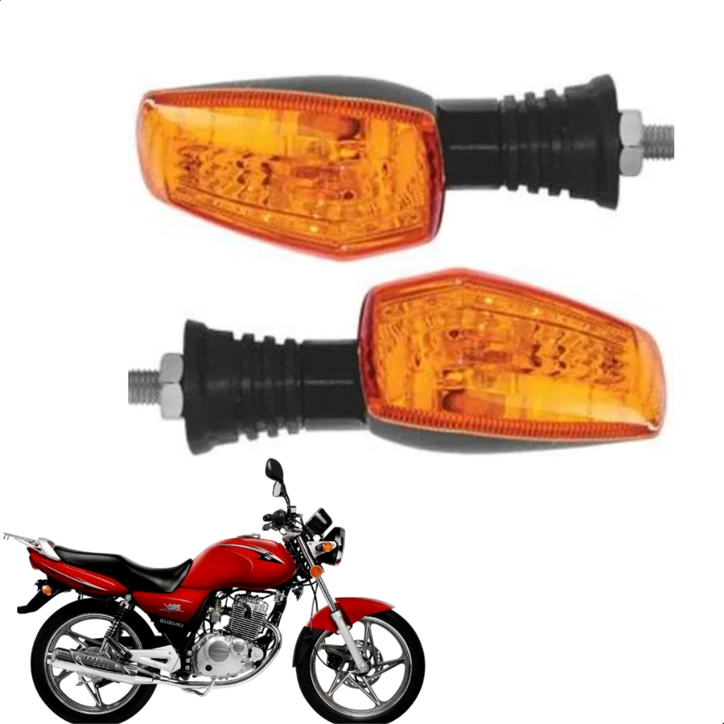 Pisca Seta Moto Suzuki Yes 125 Laranja Par em Oferta na Shopee