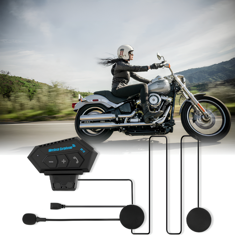 Fone De Ouvido Capacete Da Motocicleta Sem Fio Bluetooth 5.0 Estéreo Leitor Música Alto-Falante Sup