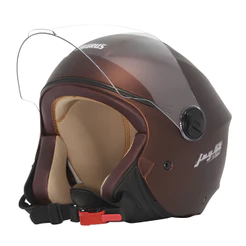 Capacete Aberto Taurus Marrom Fosco Joy23 By Taurus Com Viseira Acoplada Urbano