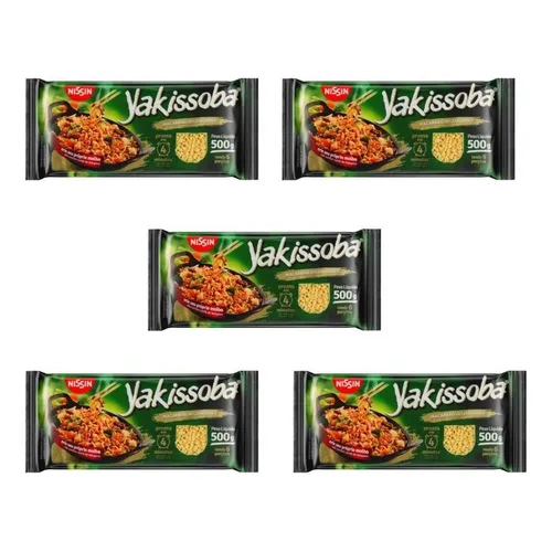 05 Macarrão Instantâneo Para Yakisoba Yakissoba Nissin 500g