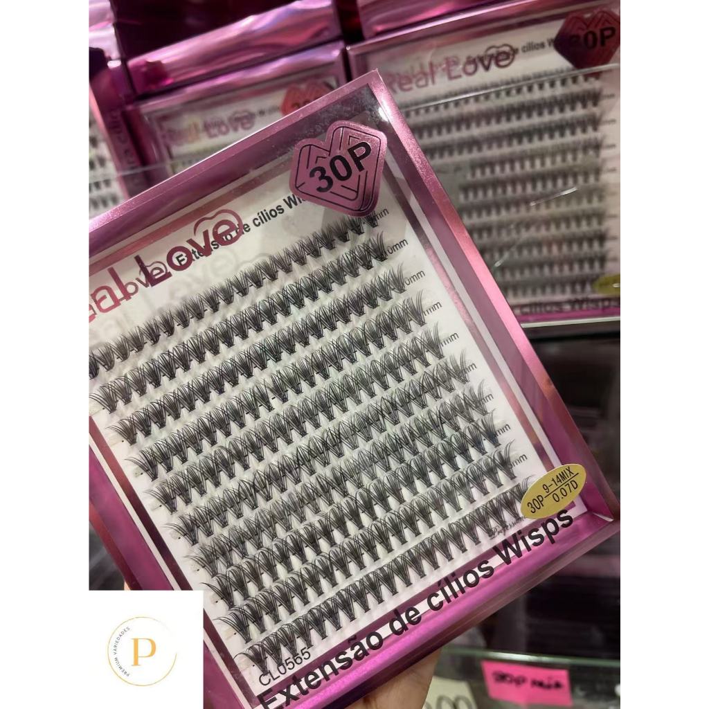 Tufinhos Cílios 20p / 30p /40p mix Real love rosa