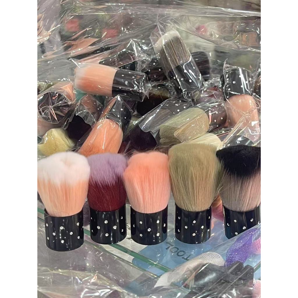 4 Pincel Espanador Unhas Gel Maquiagem Pó Facial Mini
