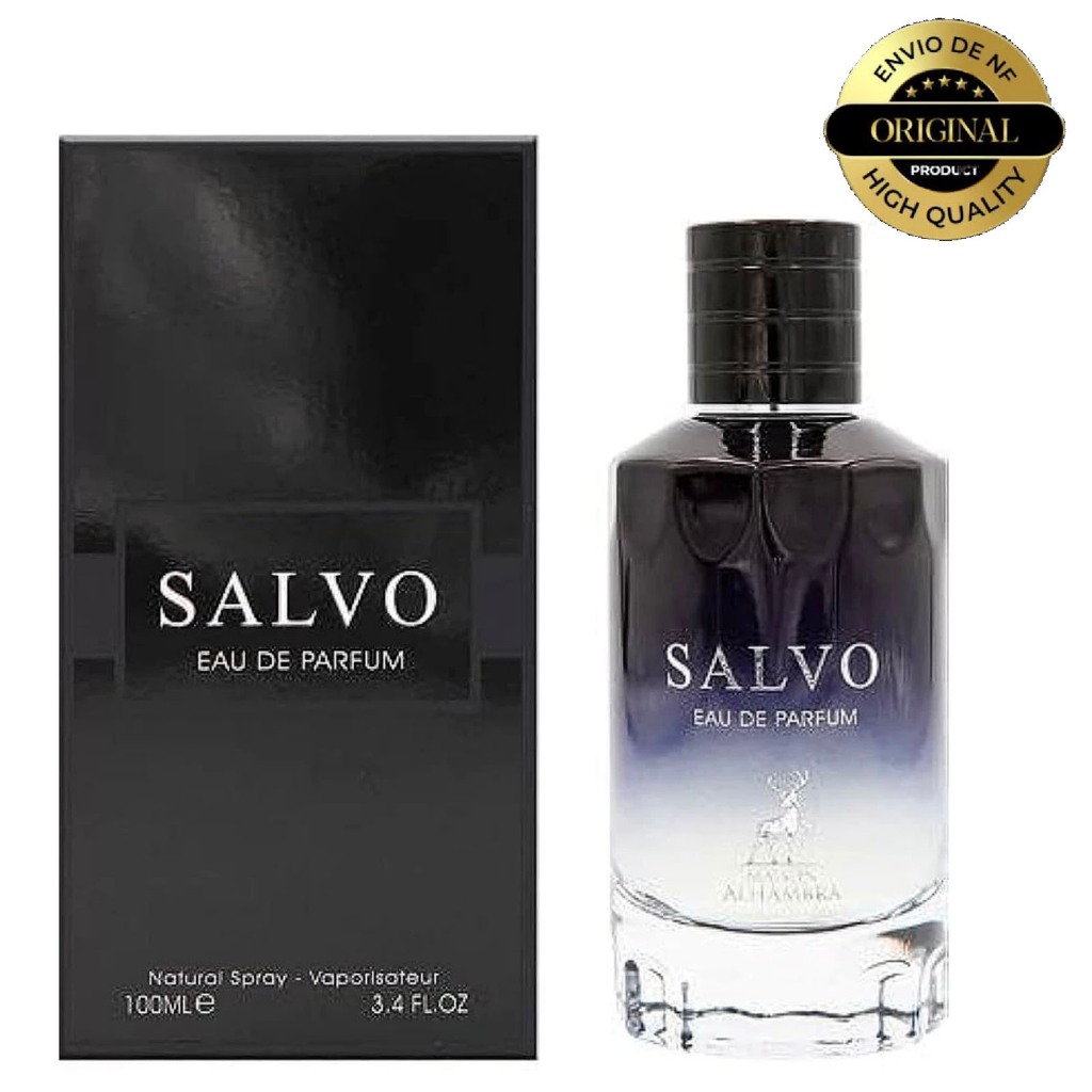 Perfume Árabe Masculino Maison Alhambra Salvo Intense Eau de Parfum 100ml Edp 100% Original - Miniatura 2