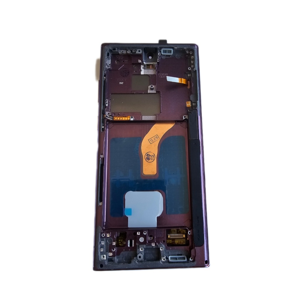 Tela Frontal Display touch  Compatível Com Galaxy S22 Ultra S908 oled roxa + tam