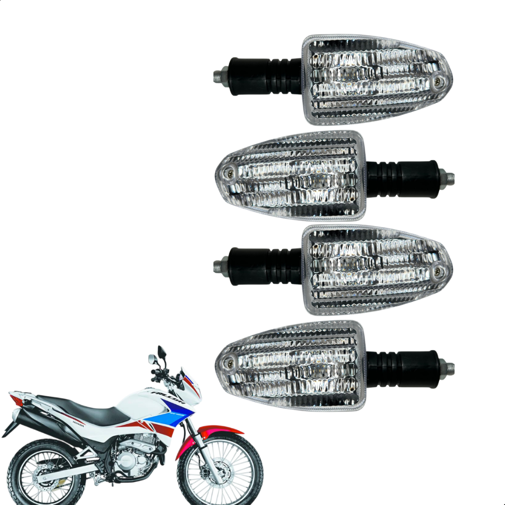Pisca Seta Moto Para Nx4 Falcon 400 Cristal Jogo Kit 4 Unidades em Oferta na Shopee