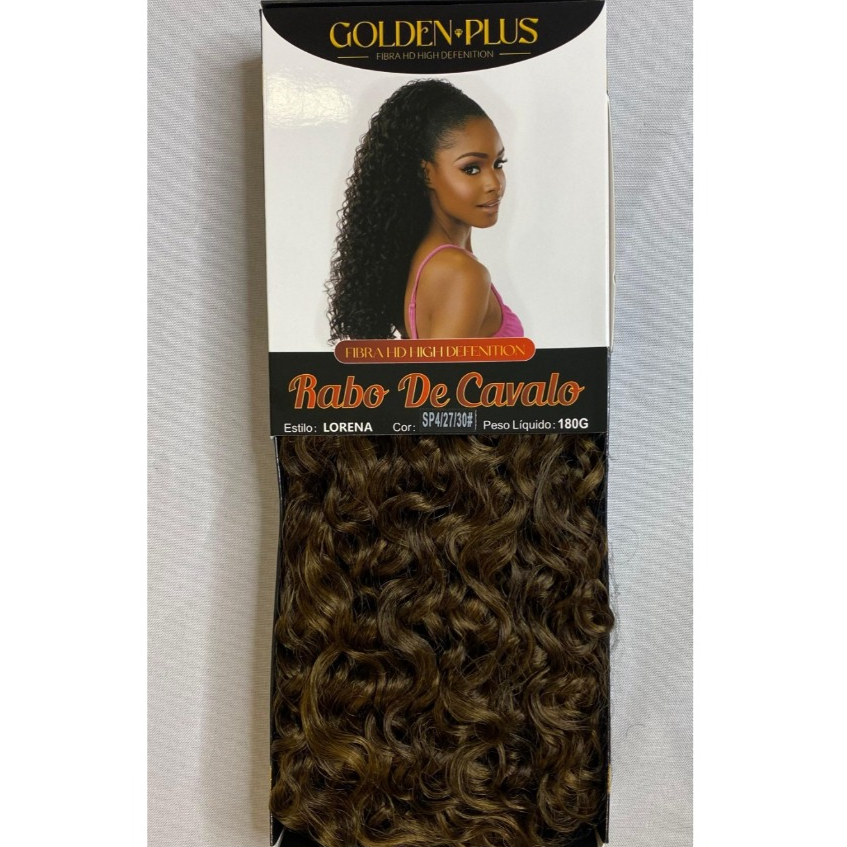 APLIQUE LORENA - GOLDEN PLUS - BIO FIBRA - RABO DE CAVALO