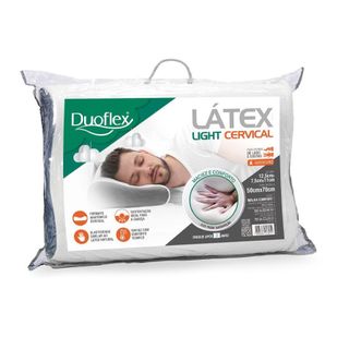 Travesseiro Latex Light Cervical Duoflex 50cm x 70cm X 11cm LP2100