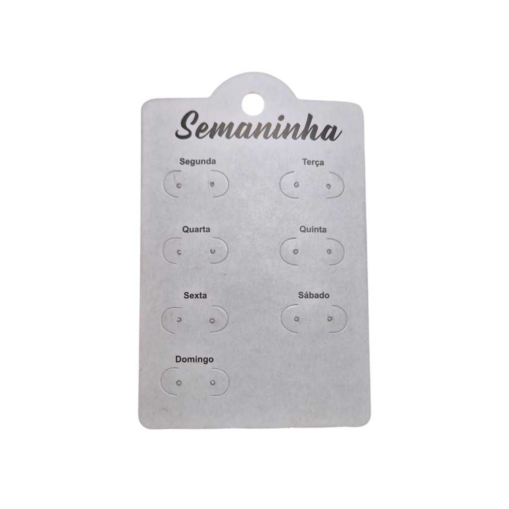 Kit 100 Cartelas Tag Semaninha – Ideal para Brincos e Bijuterias