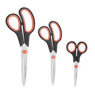 Kit 3 Tesouras LUATEK Aço Inox – Corte Preciso para Costura, Artesanato, Escritório e Uso Doméstico em Oferta na Shopee