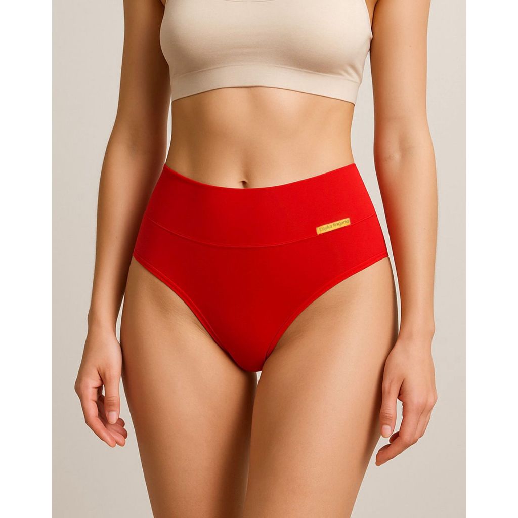 KIT 10 LINDAS CALCINHAS CÓS ALTO LAYKA LISA ATACADO REVENDA