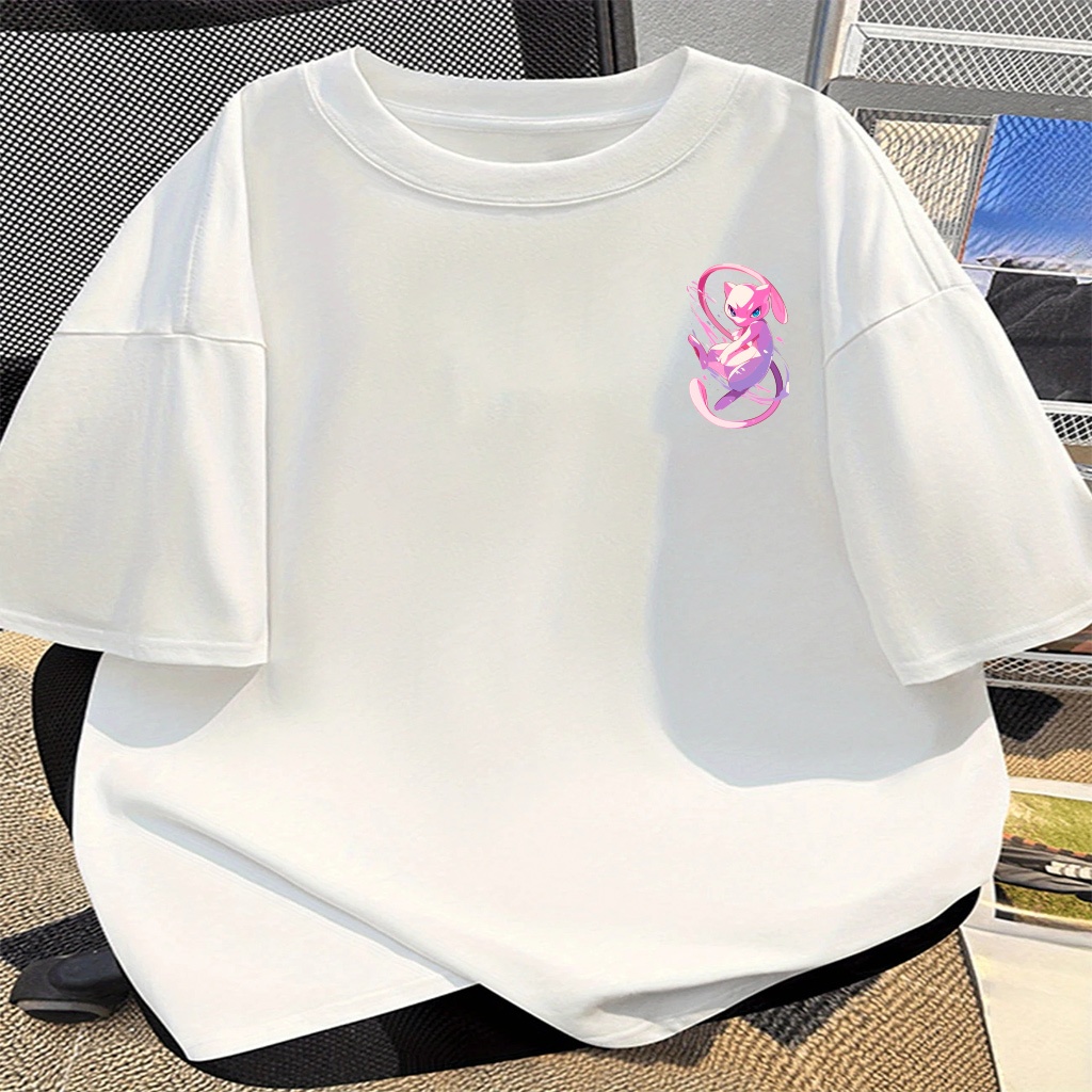 Camisetas Oversized unissex estampa Pokémon streetwear camisa 100% algodão T-shirt Tecido Premium, com conforto e estilo