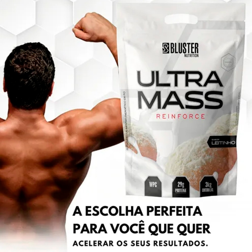 Hipercalórico Com Creatina Ultramass Reinforce 3kg — imagem 2 de 2