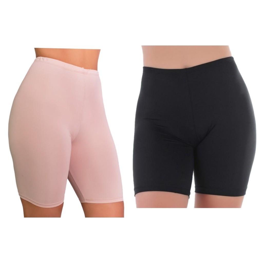 Kit 2 Shorts Cueca Feminina Térmica debaixo vestido saia Segunda Pele Anágua Microfibra em Oferta na Shopee