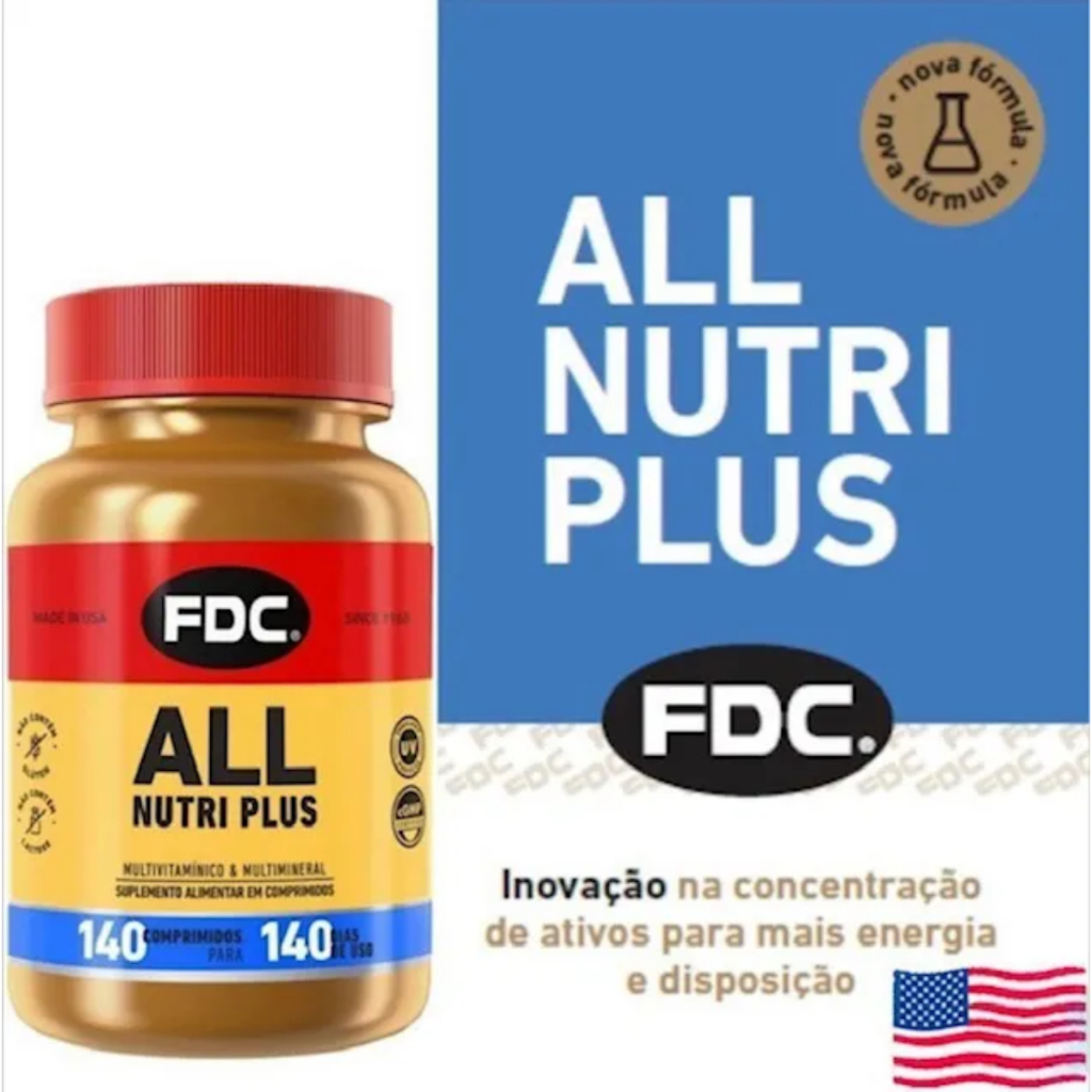 Multivitamínico All Nutri Plus 140 Comprimidos Fdc