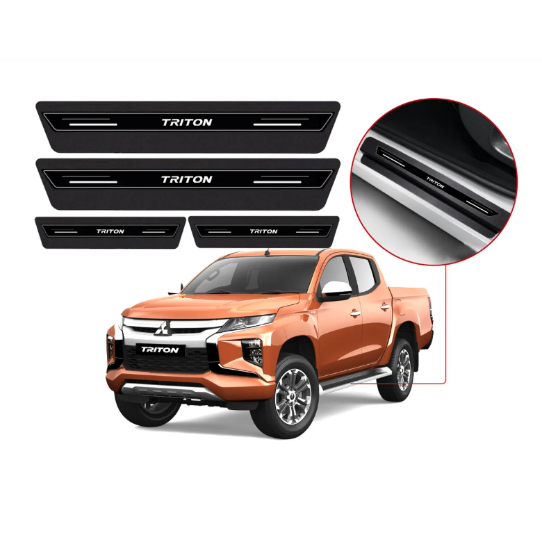 SOLEIRA DE PORTA RESINADA PLATINUM MITSUBISHI L200 TRITON