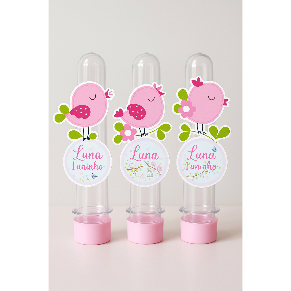 Kits Apliques para tubetes Jardim Encantado lembrancinhas personalizadas para festas (não é adesivo)