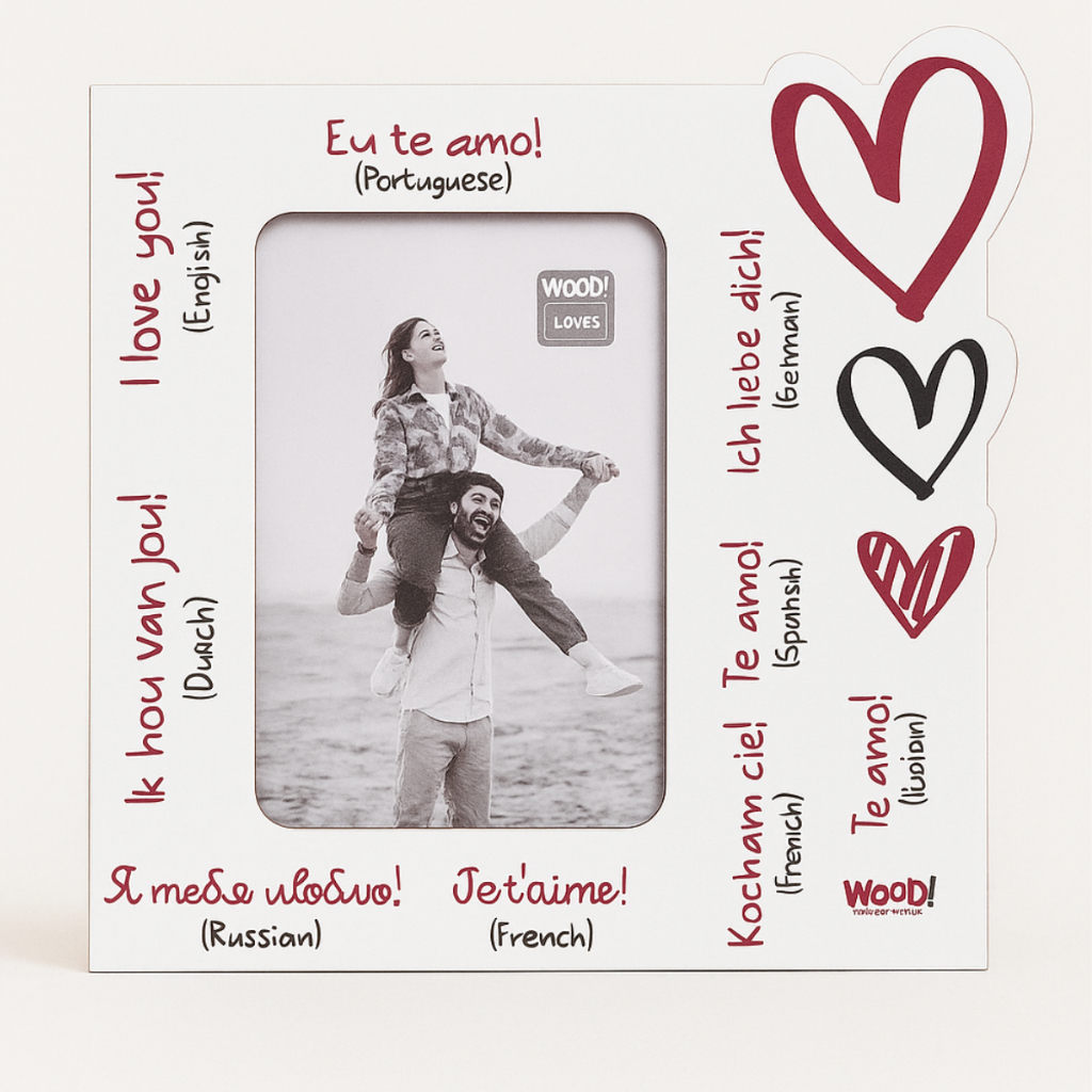Porta-retrato foto 10x15 foto casal amigos amor dia dos pais