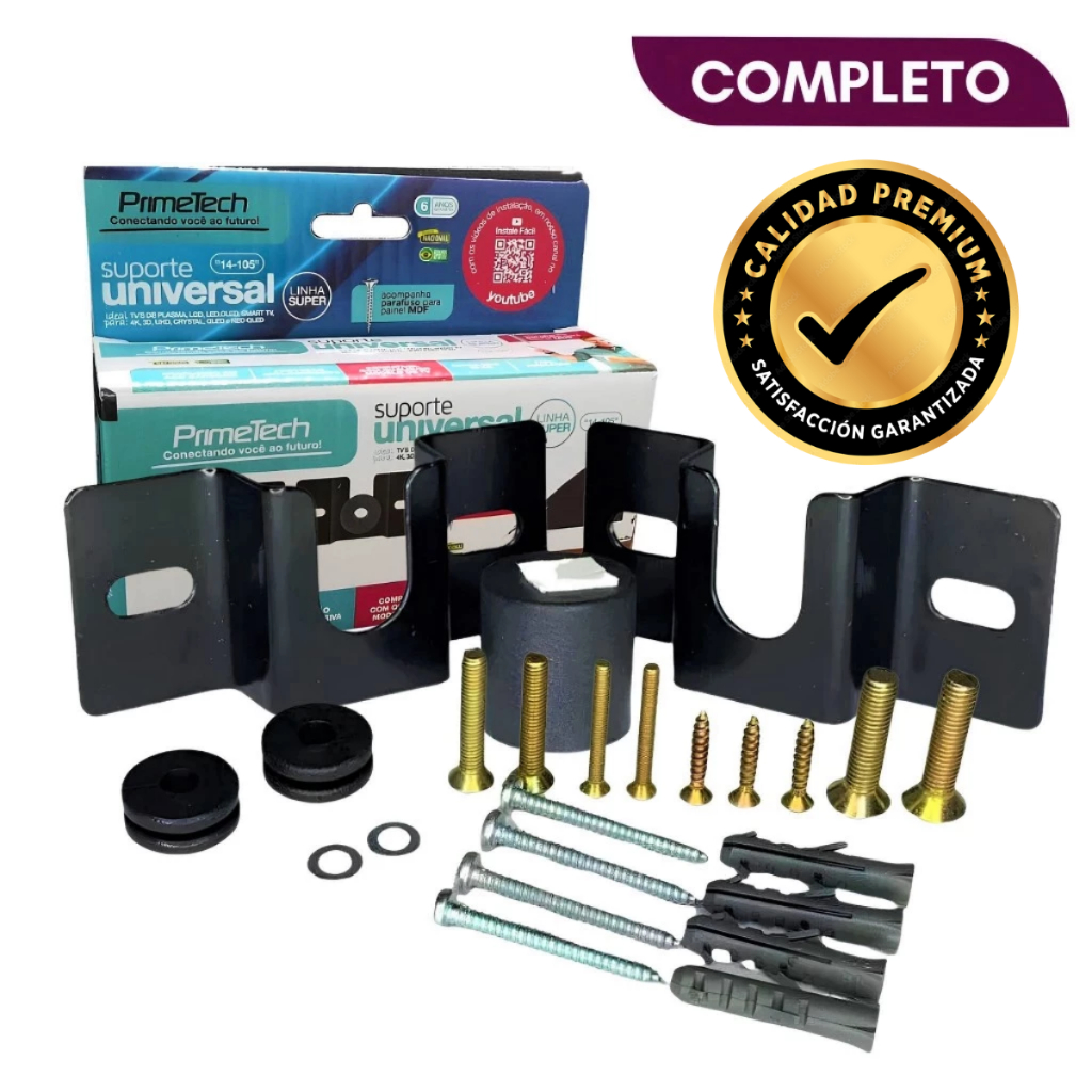 Suporte Tv Universal Fixo LED LCD Plasma 14 até 105’’ Polegadas para Parede ou Painel