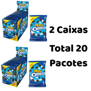 Kit 2 Caixas Biscoito Mini Óreo - Total 20 Pacotes de 35g em Oferta na Shopee
