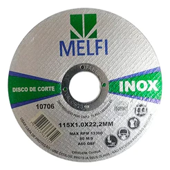 Kit Jogo 100 Discos De Corte Fino Inox 4.1/2 X 1,0mm Esmerilhadeira Corta Rápido Resistente 115mm