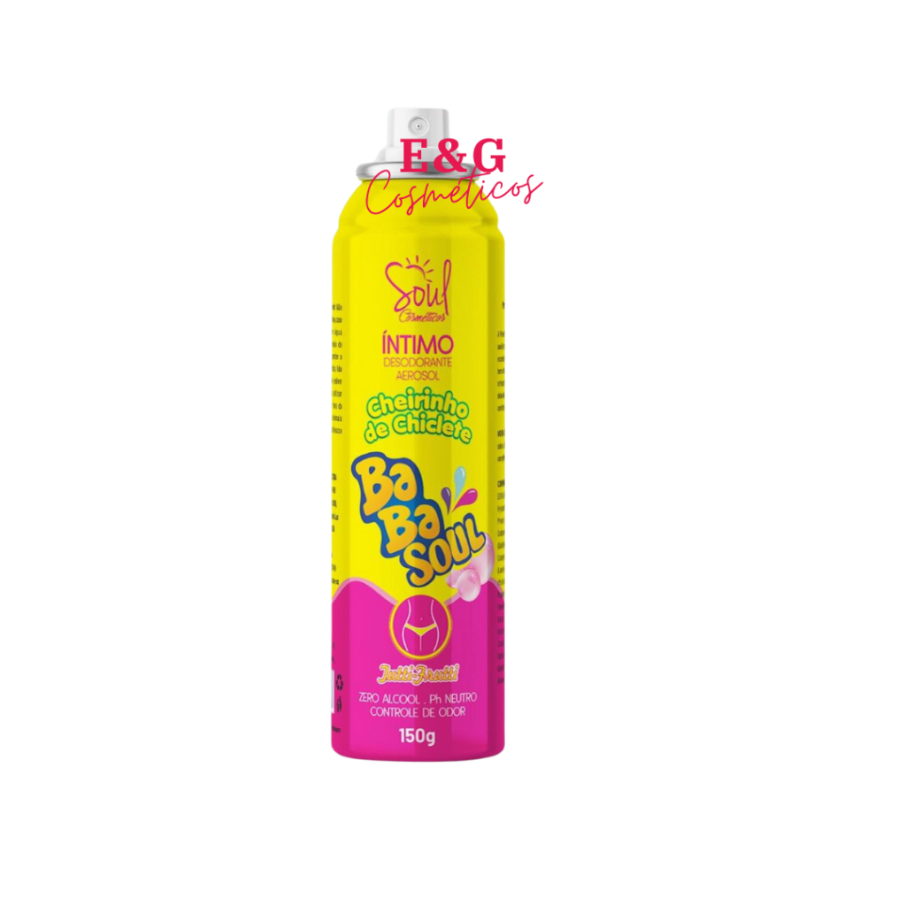 Desodorante íntimo Cheirinho de Chiclete Babasoul Soul Cosméticos
