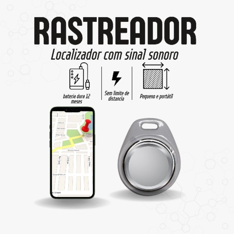 Rastreador tipo chaveiro Sem Limite De Distancia - Para IPhone