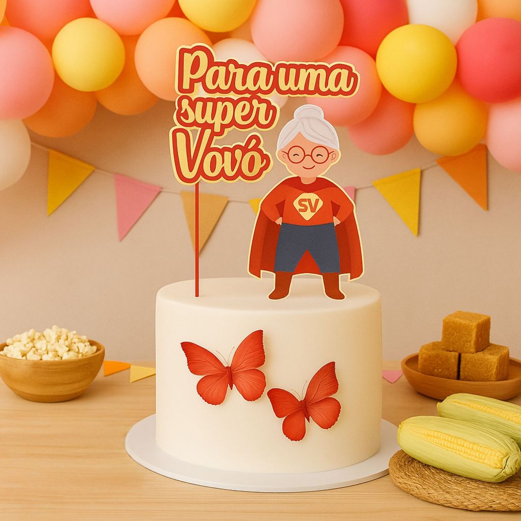 Topo de Bolo para Vovó - Comprar com Melhor Preço em Padaria