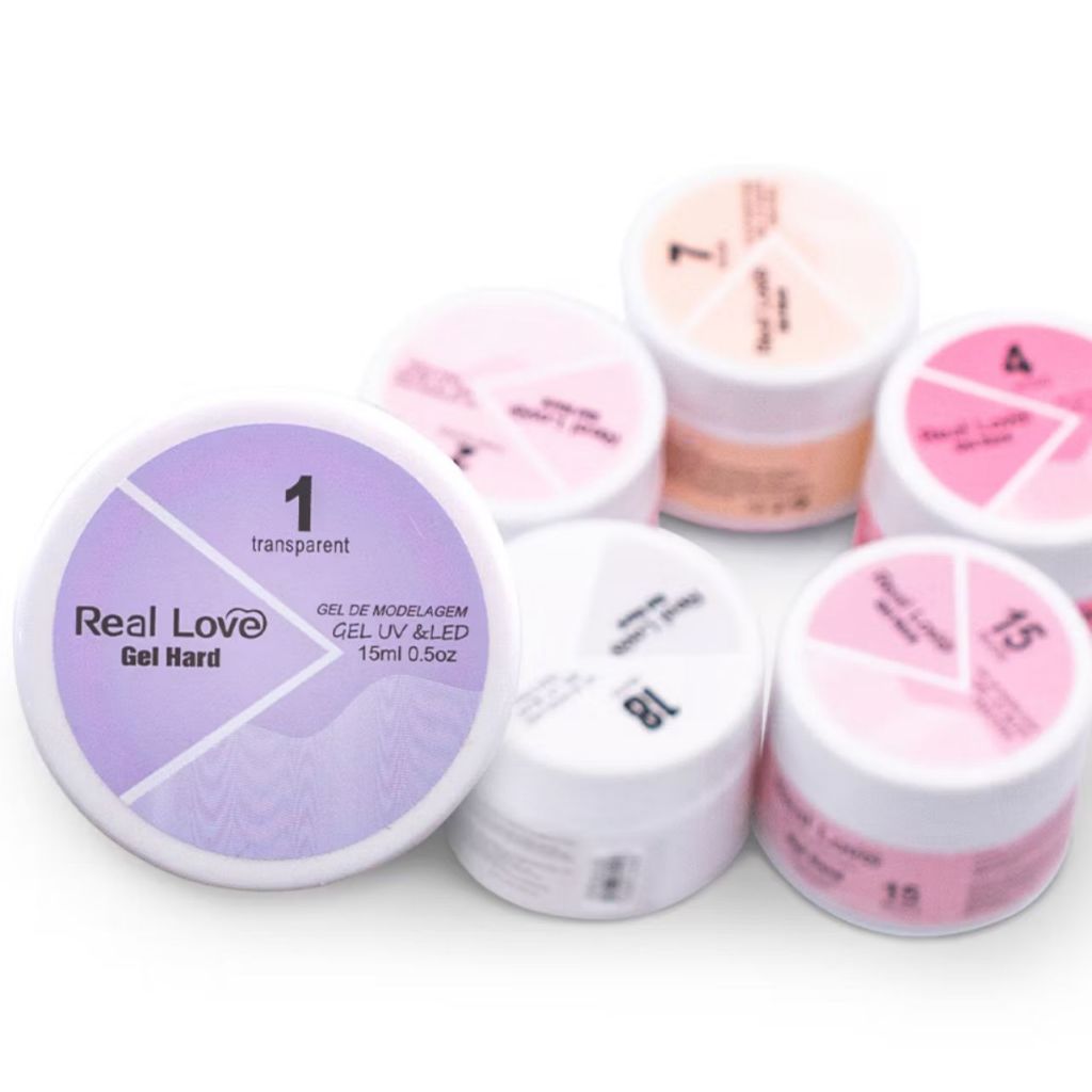 Gel Hard Para Modelagem Gel Uv/Led 15ml - Real Love em Oferta na Shopee
