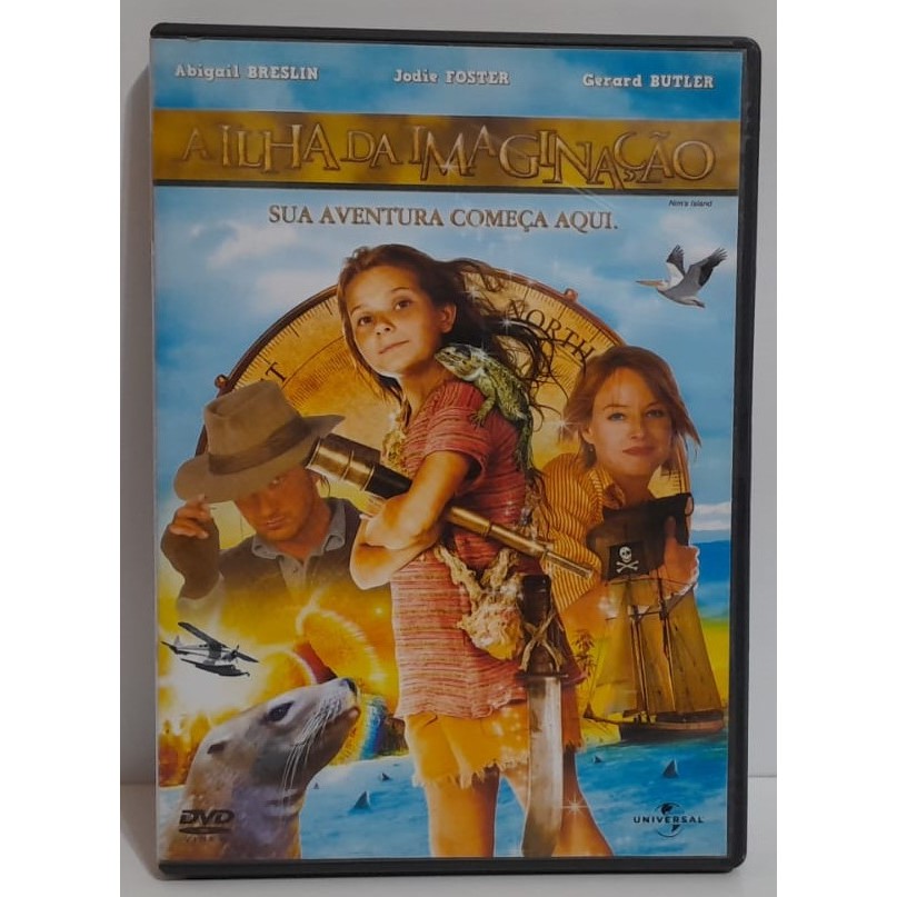 DVD A Ilha da Imaginação Original Universal Pictures Abigail Breslin Jodie Foster - 2008