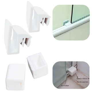 Batedor Limitador Inferior E Guia Inferior Para Box De Vidro 2 de cada em Oferta na Shopee