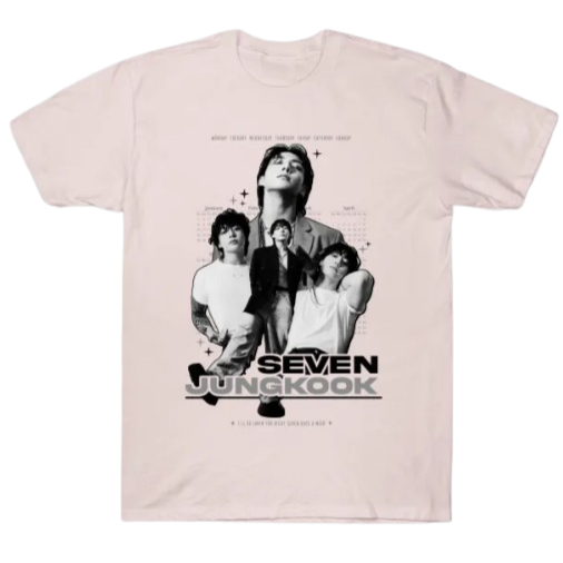 Camiseta Jungkook Seven Kpop BTS Adulto/Infantil Lançamento Camiseta Em Algodao