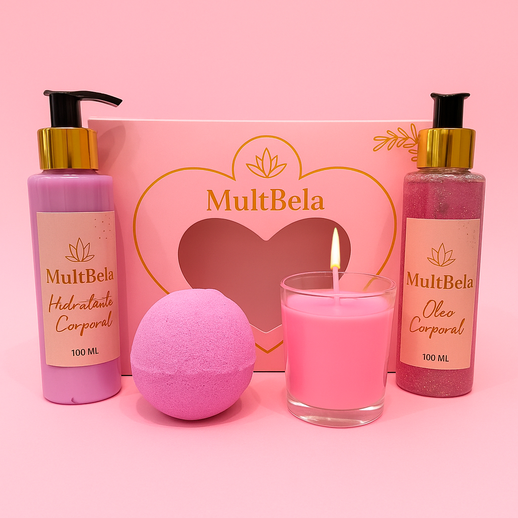 Kit Presente Spa Feminino com Aromaterapia para Banho, Ideal para Aniversário, Mãe, Esposa, Namorada