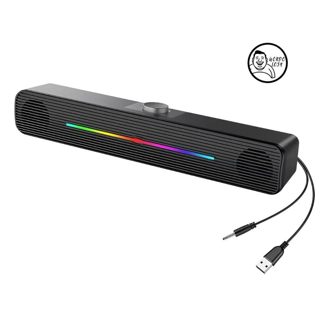 Mini Soundbar Caixa De Som Com Fio Potente Smart Tv Pc Notebook USB/P2 XDG-229