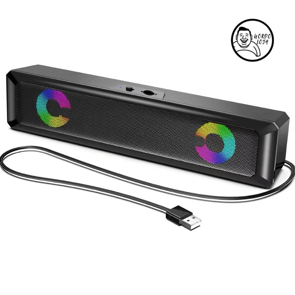 Mini Soundbar Caixa De Som Com Fio Potente Smart Tv Pc Notebook USB/P2 LEY-1911