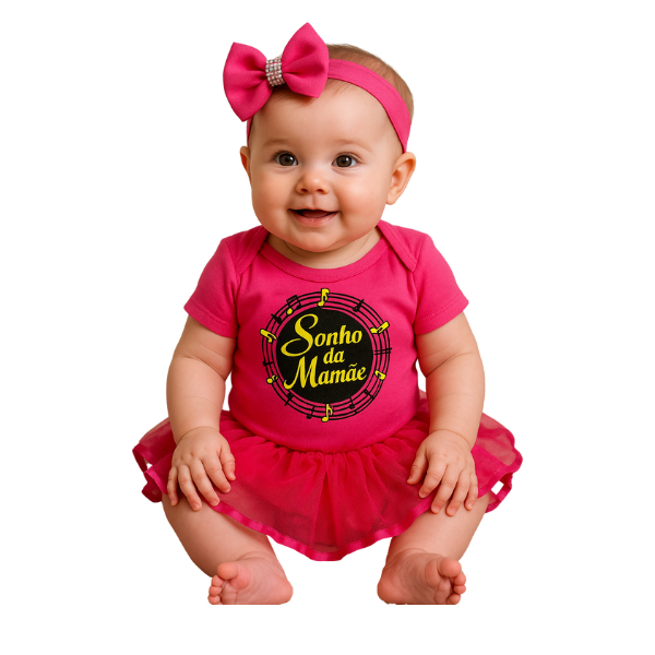 Body Bebê Temático Mesversário infantil  Personagens Sonho da Mamãe em Oferta na Shopee