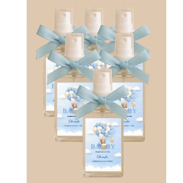 Kit lembrancinha maternidade 30 unidades - 30 ml cada