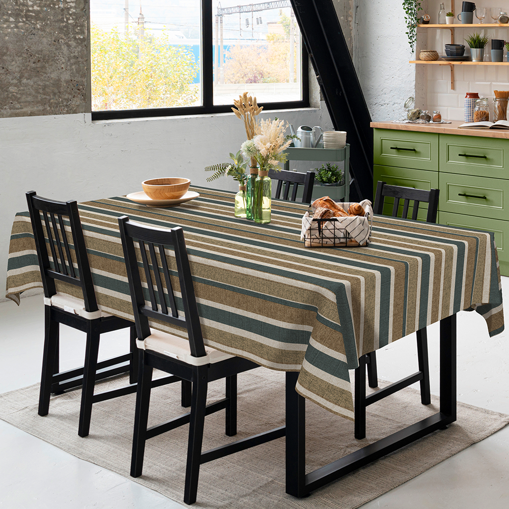 Toalha de mesa de plástico térmico para mesas de 4, 6, 8 e 10 cadeiras