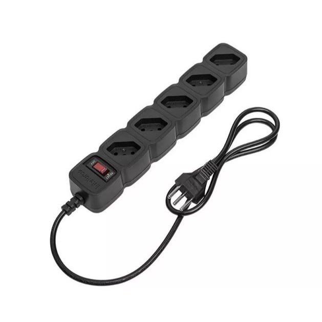 Filtro de Linha Protetor Eletrônico Com 5 Tomadas EPE 205 Intelbras Preto em Oferta na Shopee