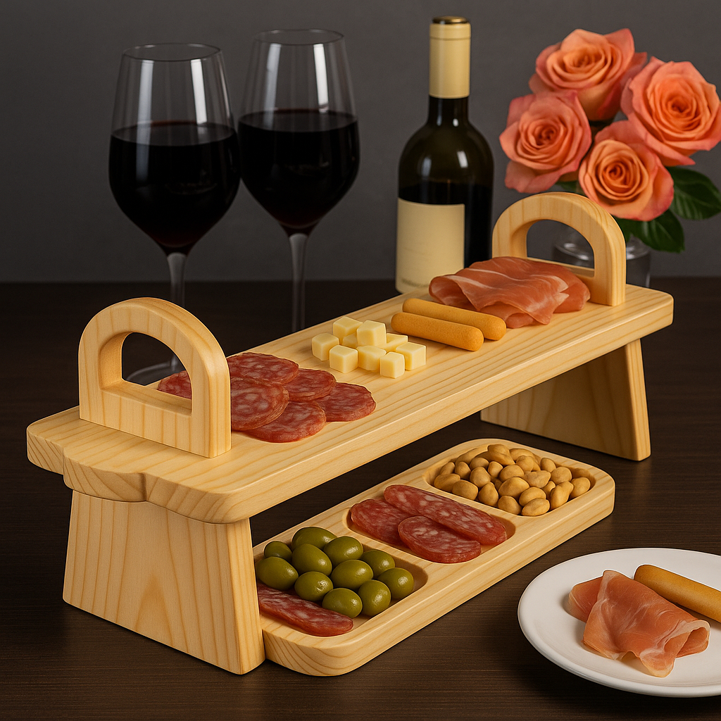 Tabua De Frios Petisqueira Madeira Pinus Servir Porções Petiscos Pão Luxo Ceia Natal Decoração em Oferta na Shopee