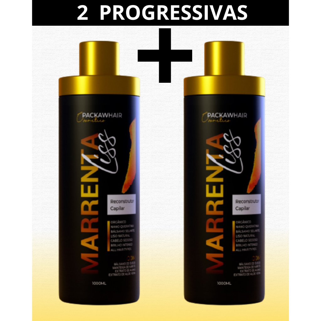 2 Progressivas Sem Formol Orgânica Marrenta Liss